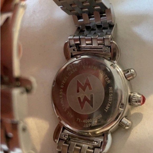 Authentic Michelle diamond watch mother of pearl - Picture 2 of 3